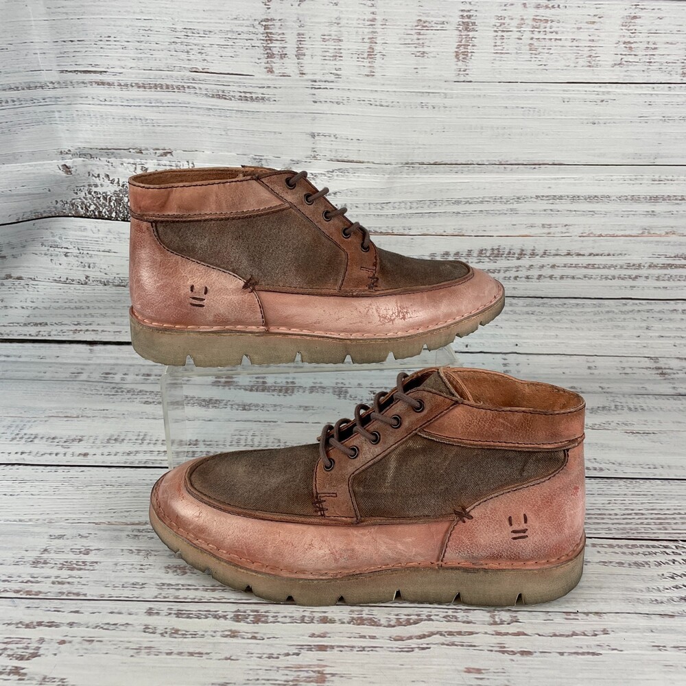 ROAN Glenn Mens US 10 High Top Sneakers Pecan Brown Leather